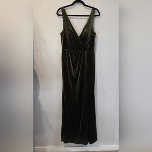 Revelry Olive Green Blair Dress